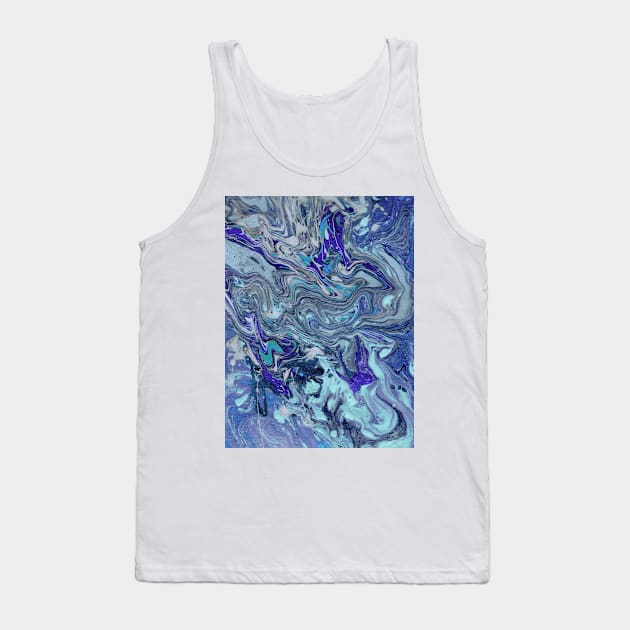 Indigo Marble Tank Top by dreadlockedfortuneteller